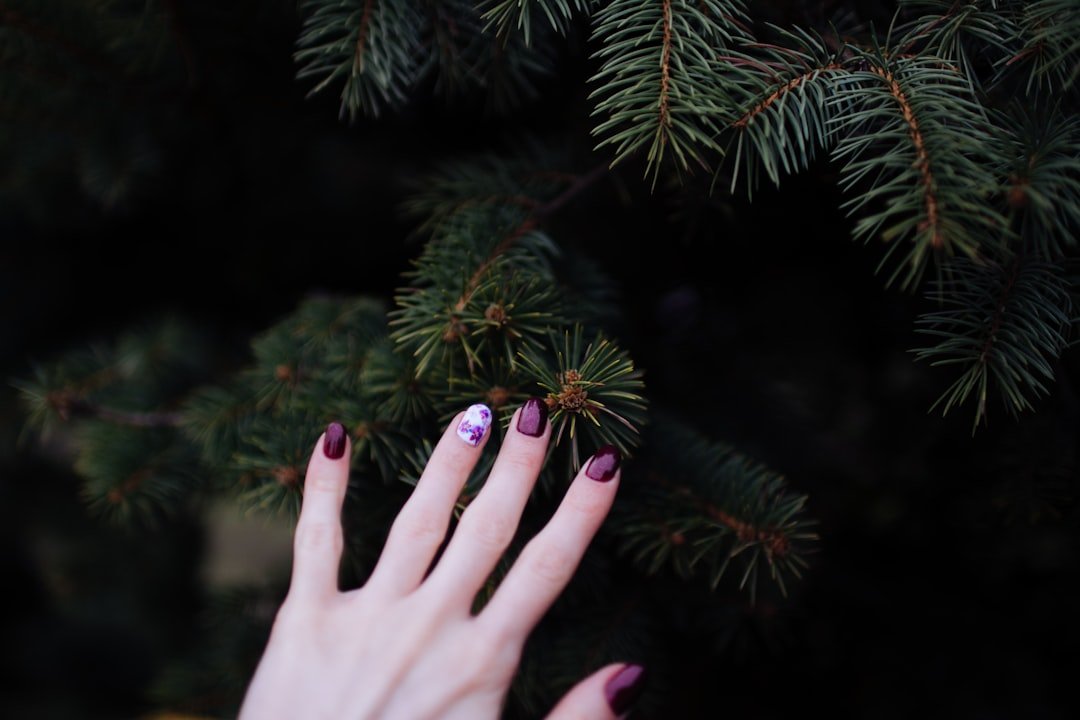 Comparison of short Christmas nail designs: glossy red, glitter gradient, and snowflake accents shown on short nails with holiday décor
