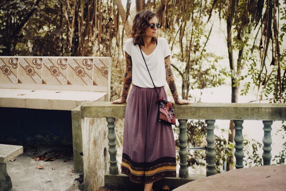Summer Boho Outfits: 20 Effortless Bohemian Looks That Capture 2025's Free-Spirited Style 2 Essential pieces for building summer boho outfits, including lace skirts, embroidered tops, sandals, and fringe bags.