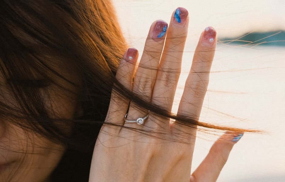 Glitter Fall Nails