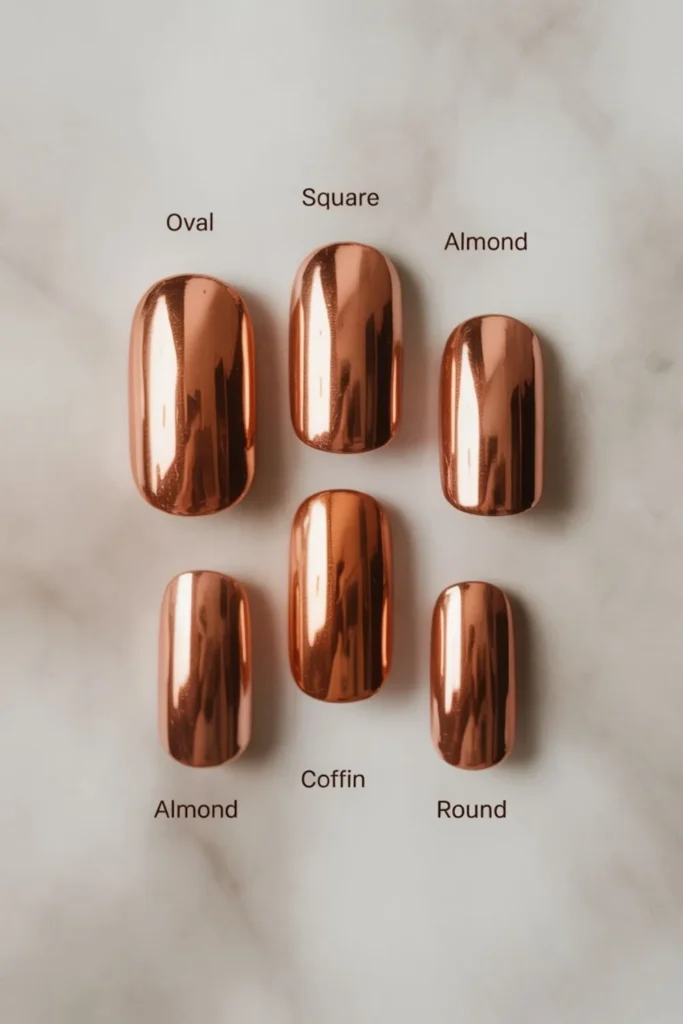 Autumn Chrome Nails Trend 2025
