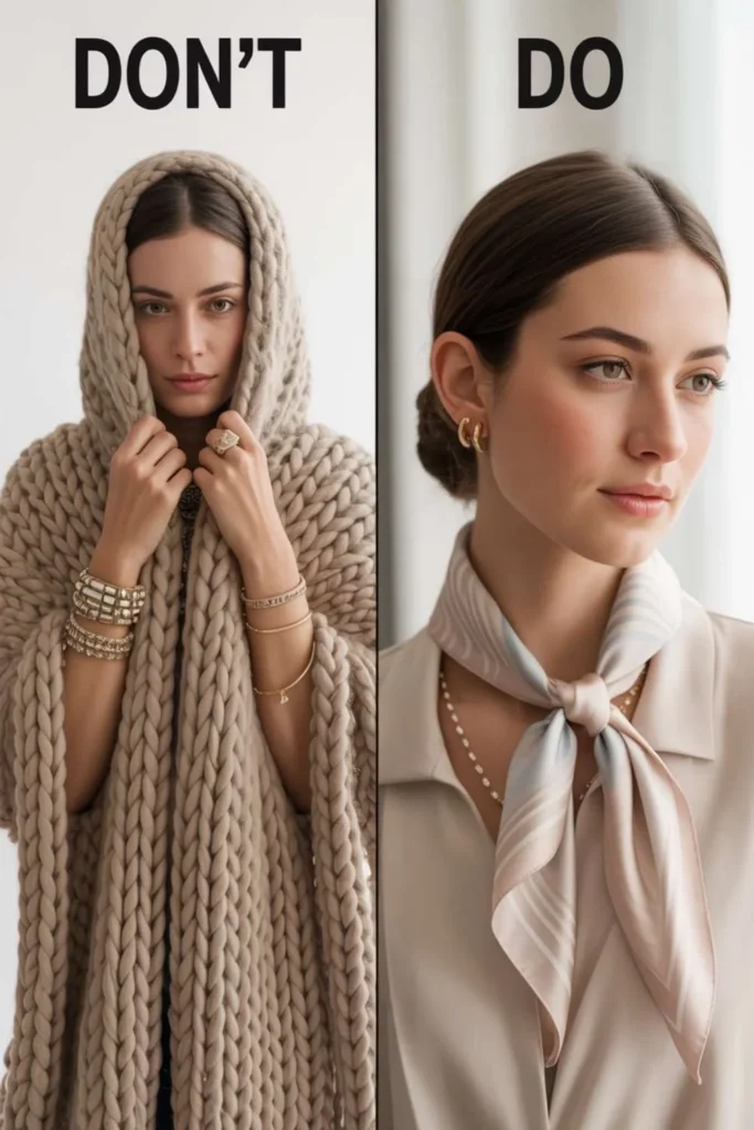Statement Scarf Outfit Look