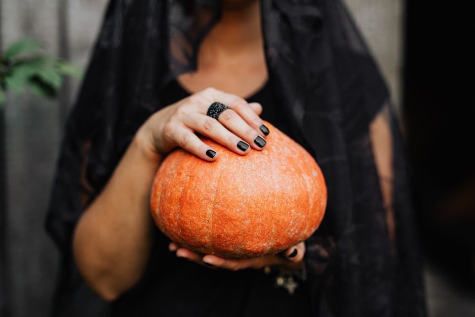 halloween nails coffin shape 2025