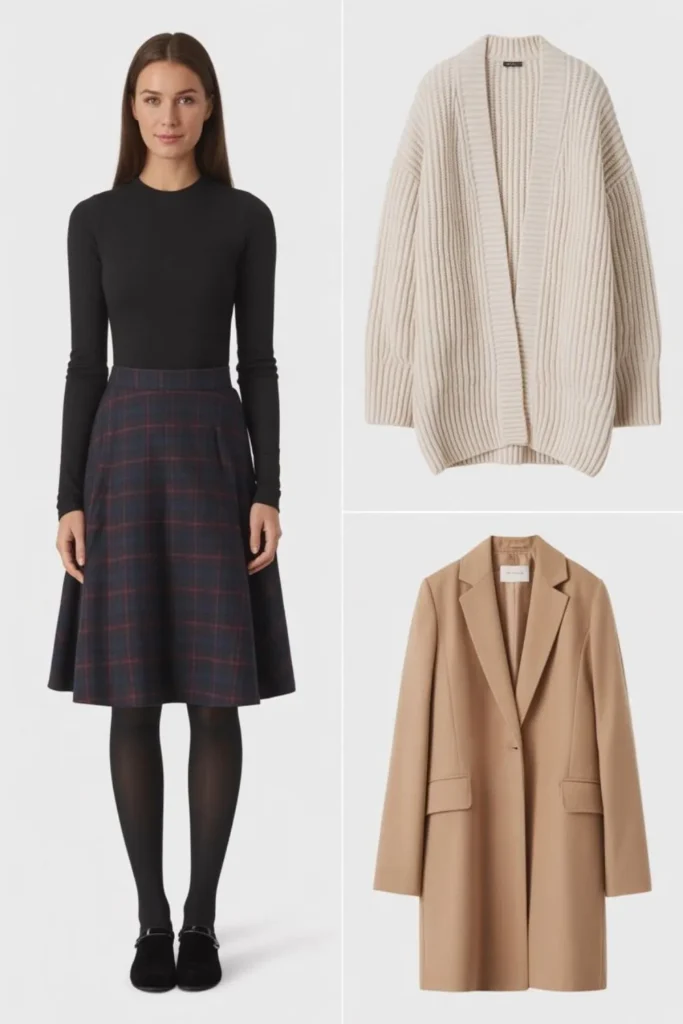 Plaid Skirt Outfit Fall 2025