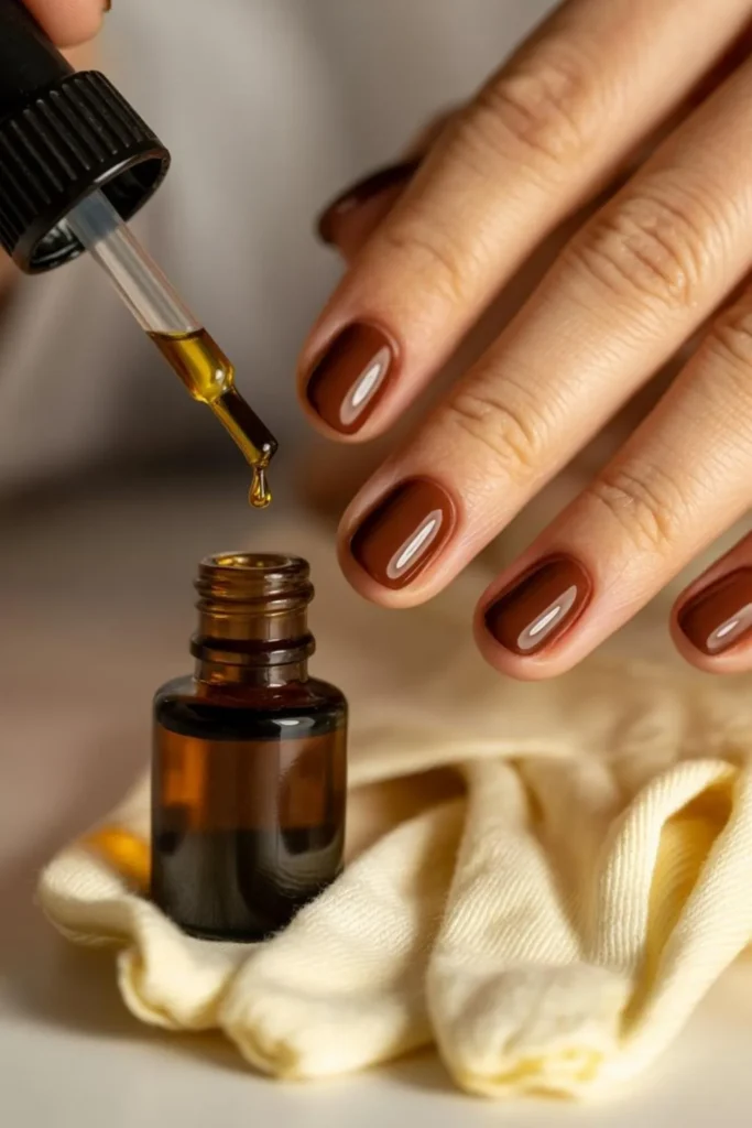 Sepia Fall Nails Ideas
