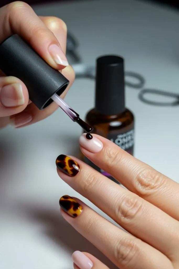 90+ Tortoise Shell Accent Nails Designs: Your Ultimate 2025 Style Guide 5 Tortoise Shell Accent Nails