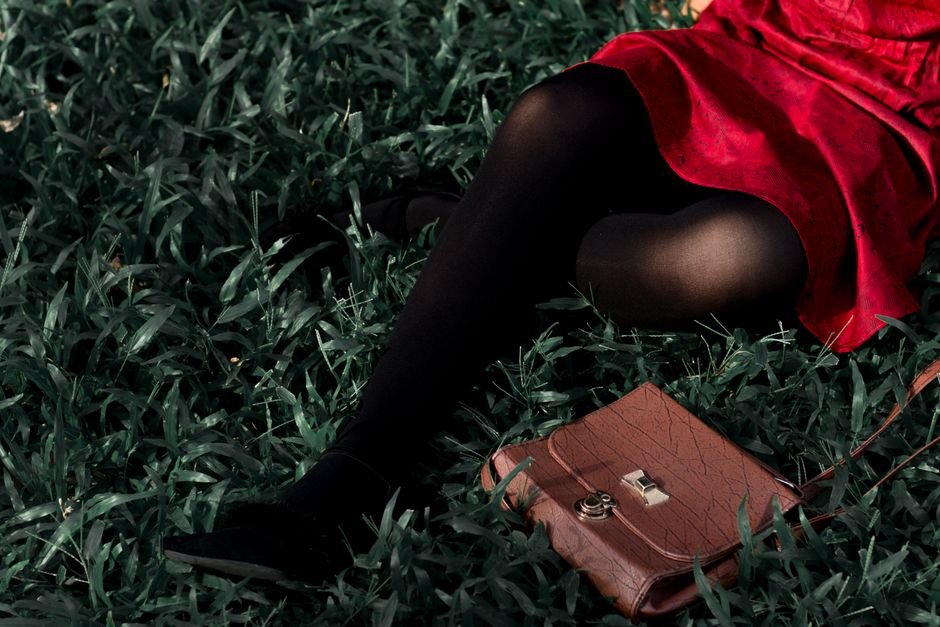 Mini Skirt Tights Fall Outfit