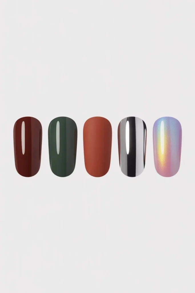 Matte Burnt Orange Nails