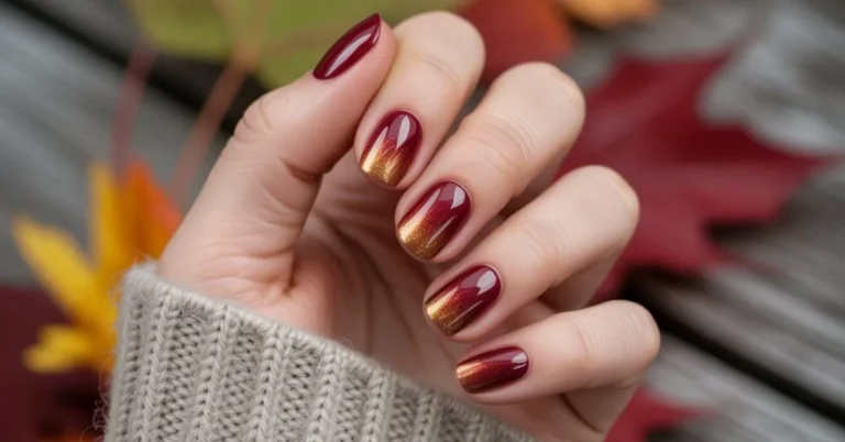 Ombre Nails Autumn Colors