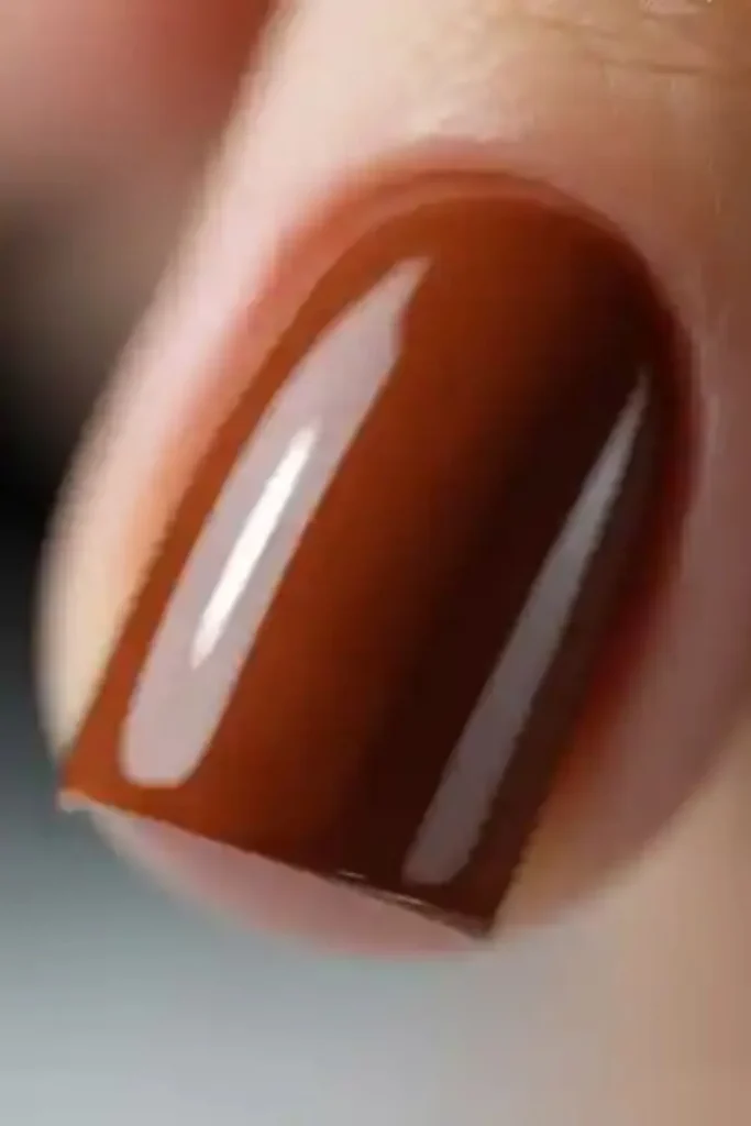 Cinnamon Brown Nails