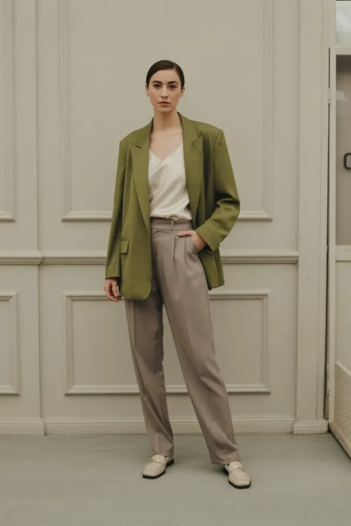 Matcha Toned Outfit Ideas: Master 2025's Most Calming Color Trend 3 Matcha Toned Outfit