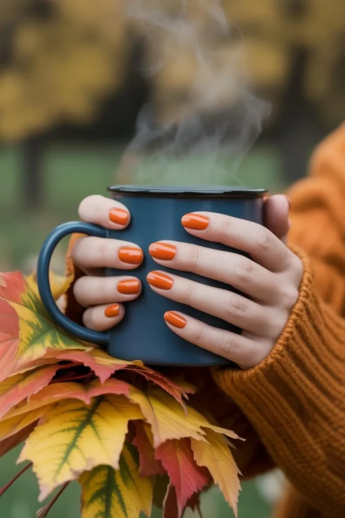 Pumpkin Orange Nails Design: 35+ Stunning Fall Nail Art Ideas That Capture Autumn Magic 2 Pumpkin Orange Nails Design