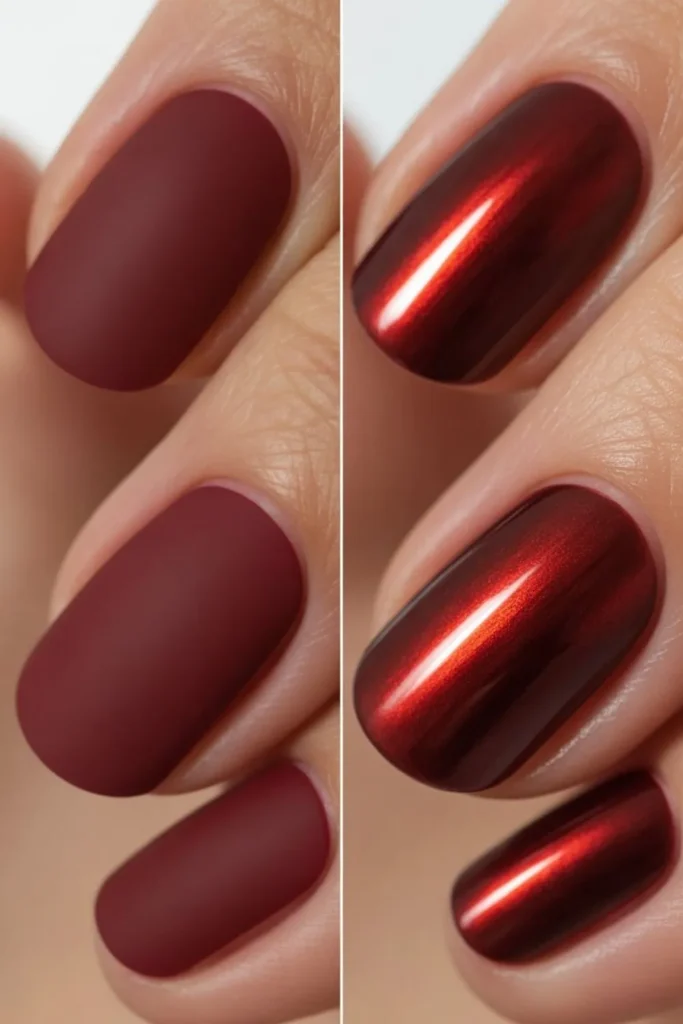 Autumn Chrome Nails Trend 2025