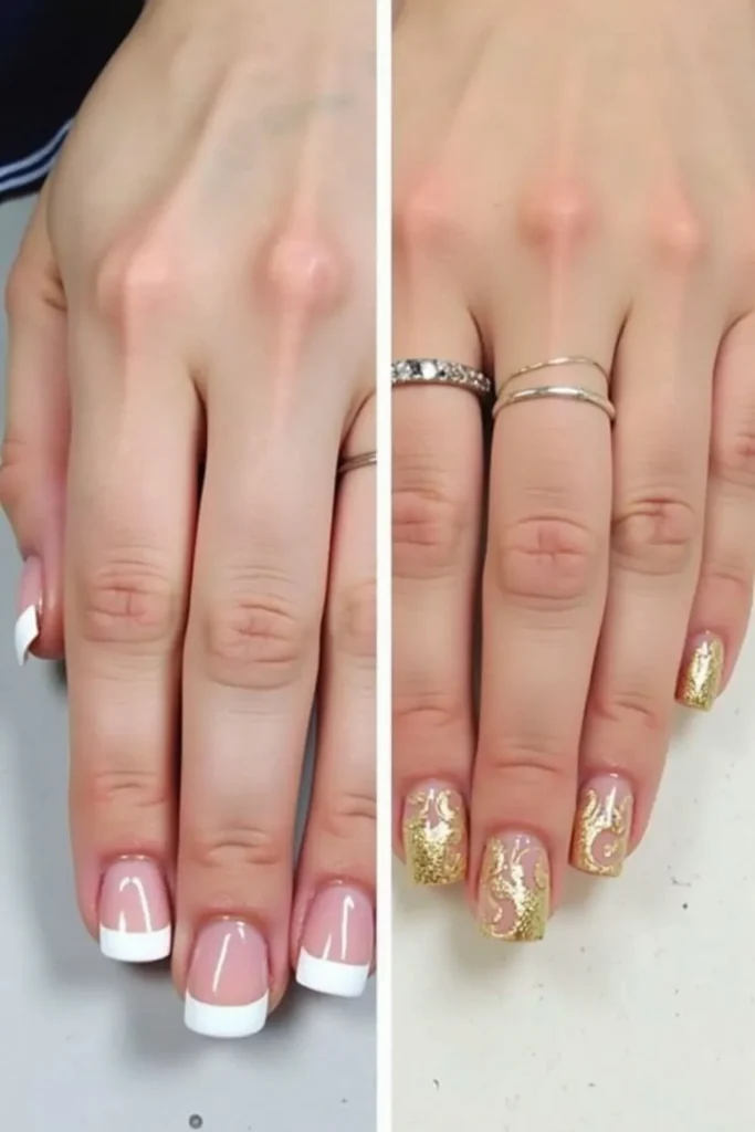 Swirly French Tips