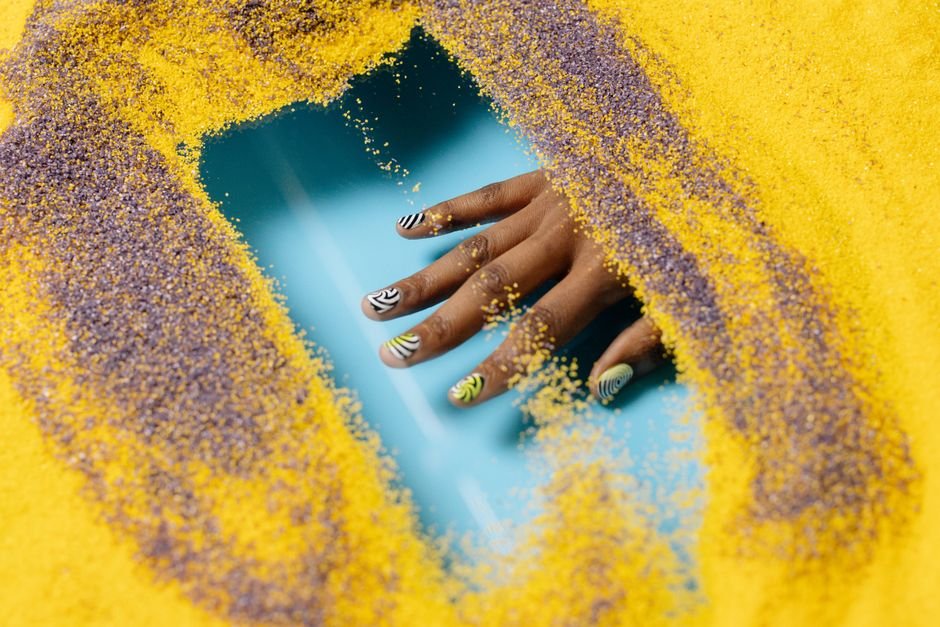Birthday baddie nails bold designs