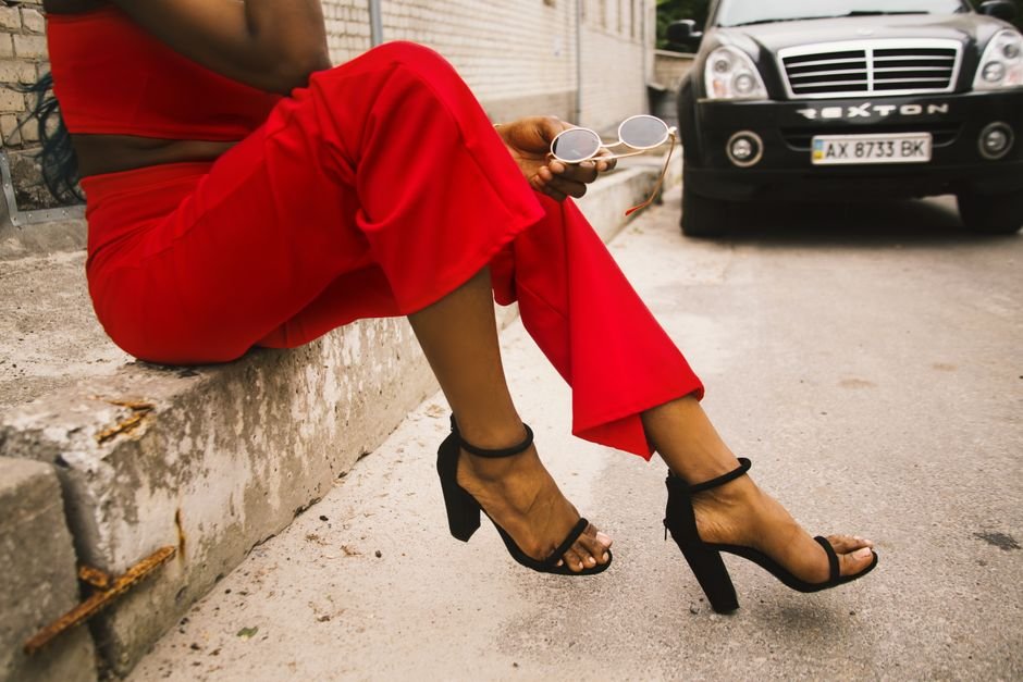 Wide Leg Black Pants Outfit