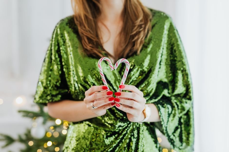 Green Winter Nails