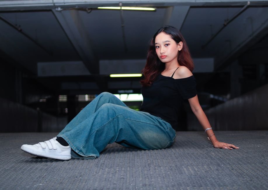 wide leg jeans outfit complete
