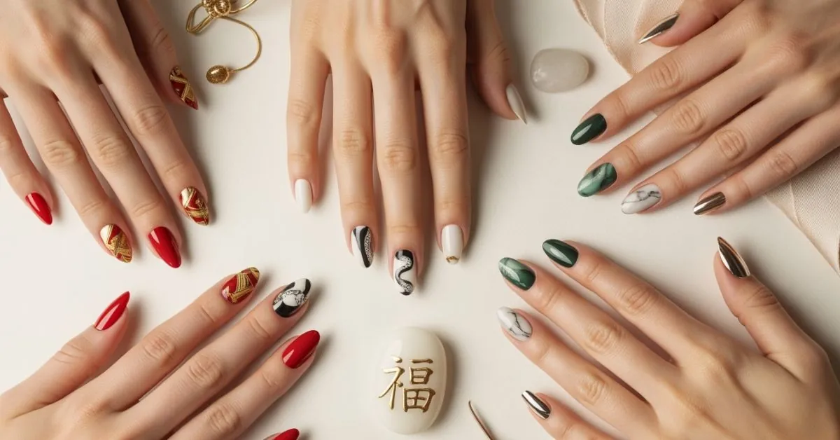 Chinese New Year Nails