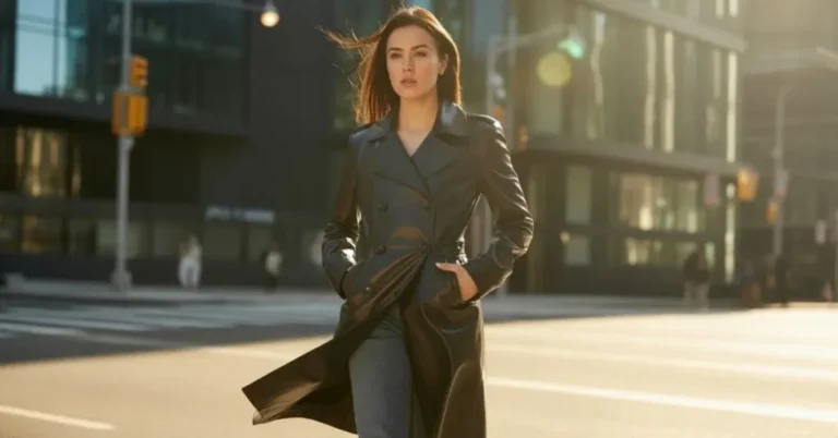 Leather Trench Coat Outfit