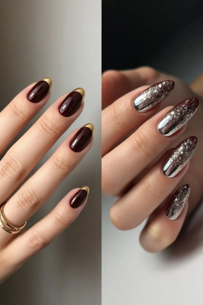 Classy New Years nails