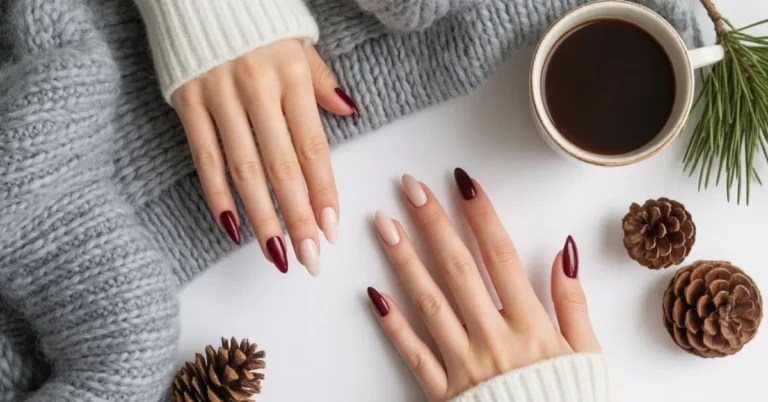 Simple Classy Winter Nails