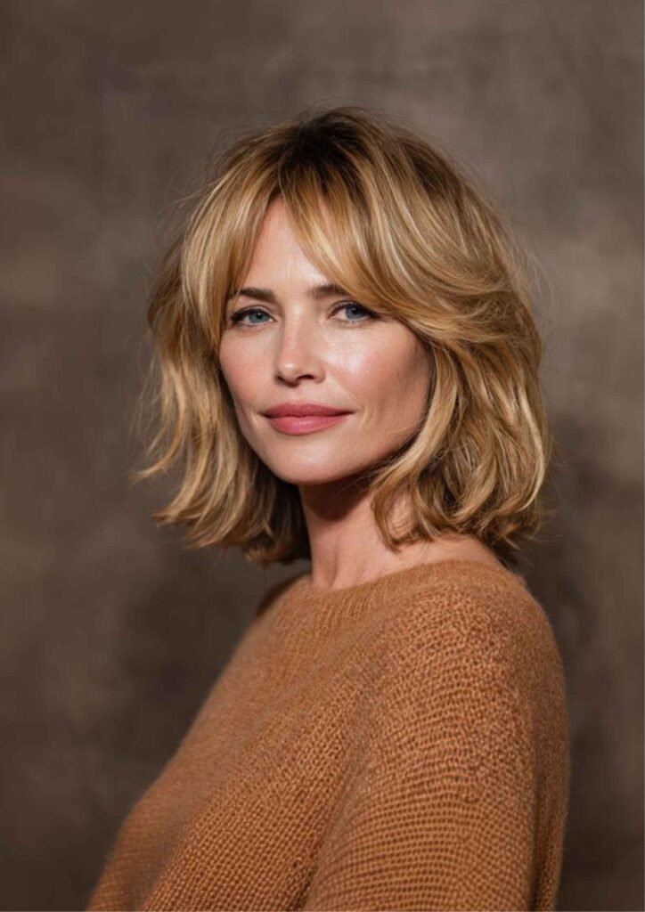 Long Bob With Side-Swept Bangs