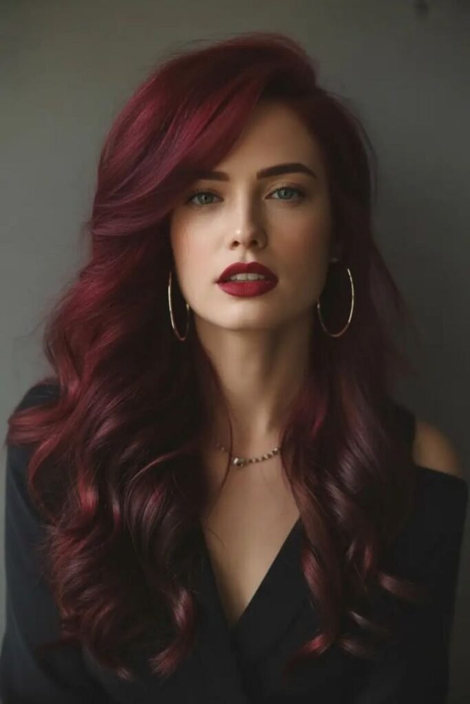 Premium & Luxury Dark Red Hair Ideas